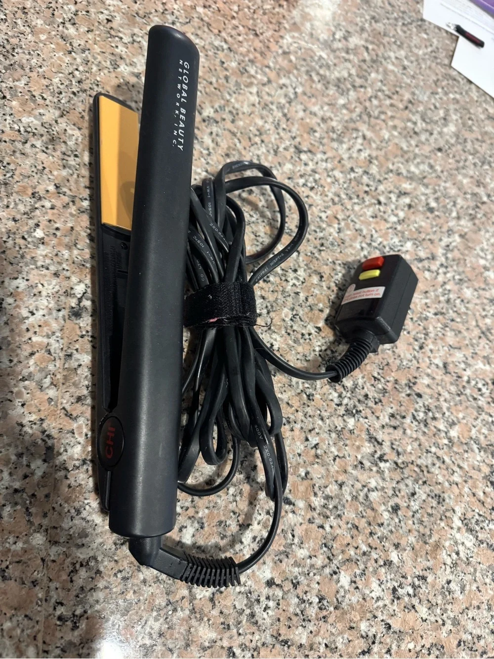 Black Hair Straightener Flat Iron